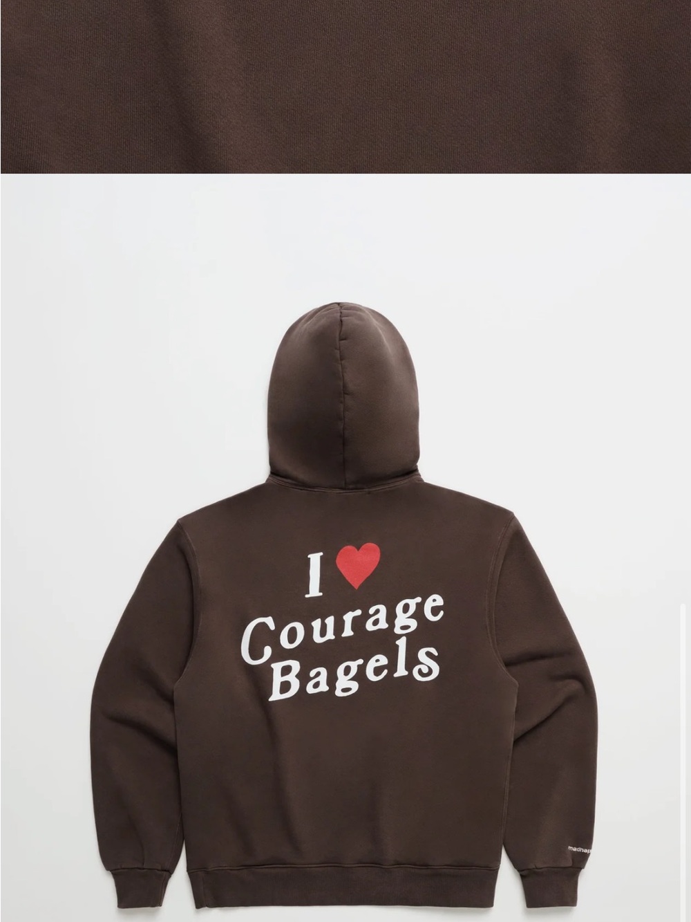 Madhappy hoodie - I Heart Courage Bagels, small - Picture 3 of 3
